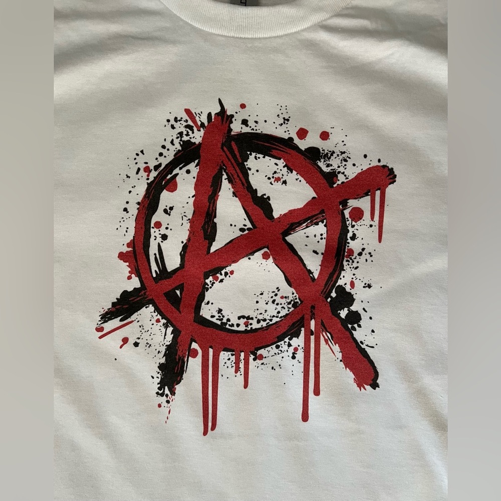 Anarchy White Unisex T-Shirt
